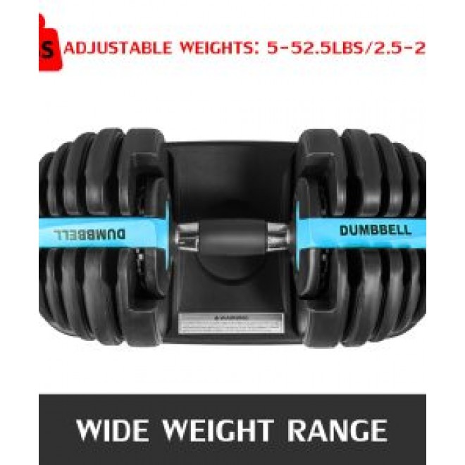 Adjustable Dumbbell Weight Select 552 Fitness Workout Gym Dumbbells Single Syncs